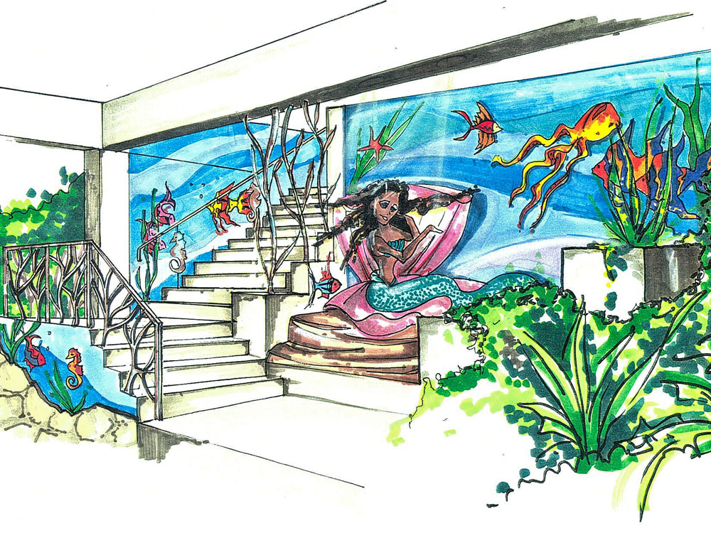 Mermaid Stairway Concept